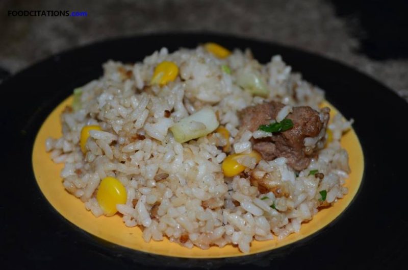 Fried Rice with Corn Recipe