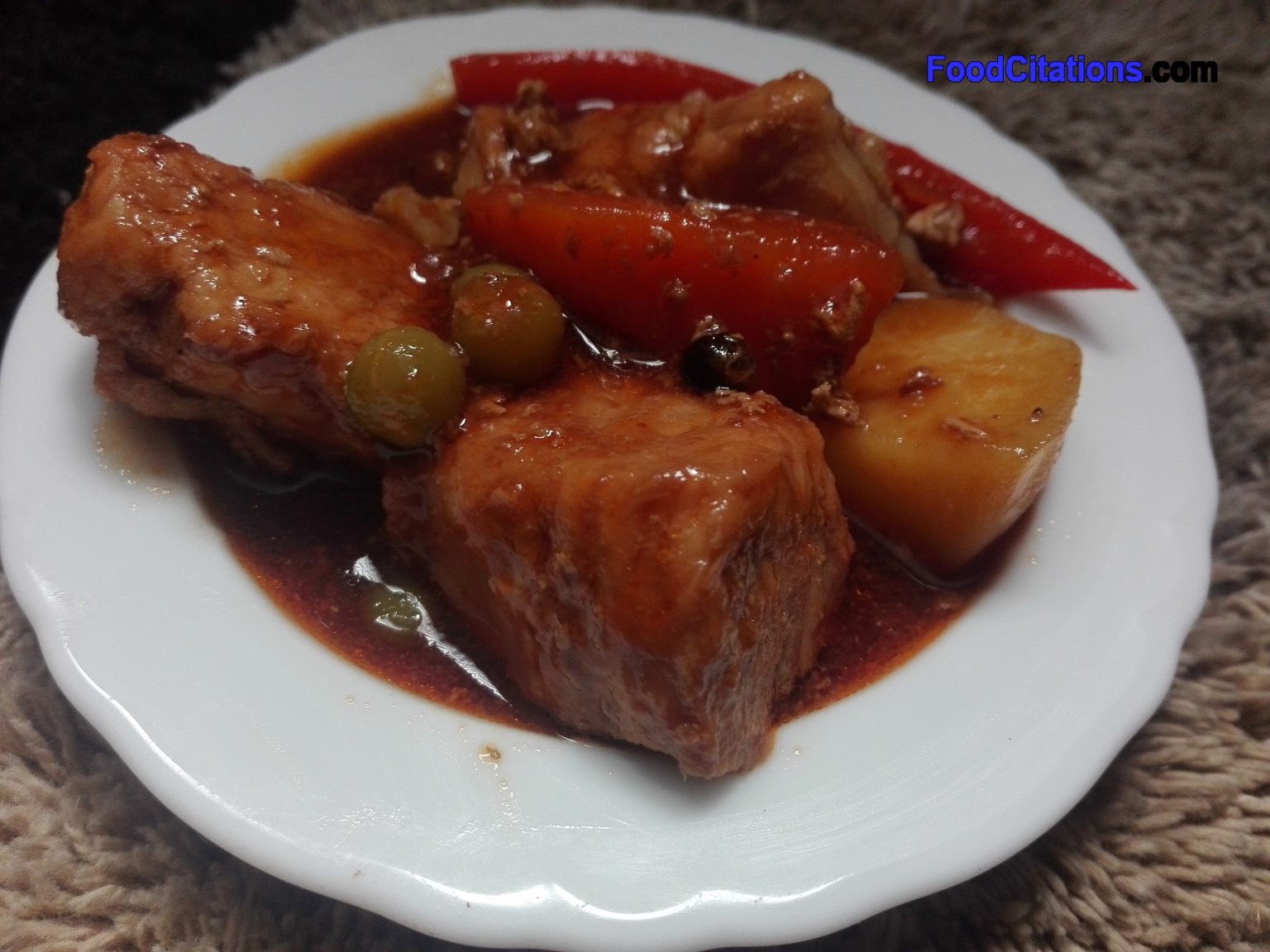 Pork Mechado Recipe Food Citations