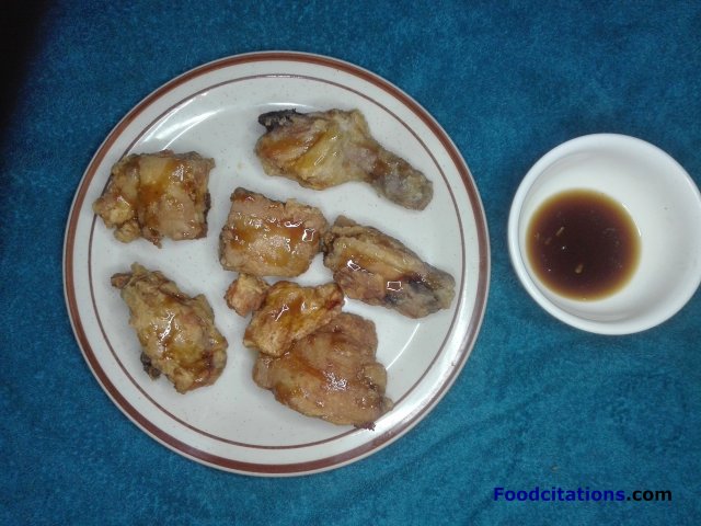 Fried Chicken With Honey And Calamansi Sauce